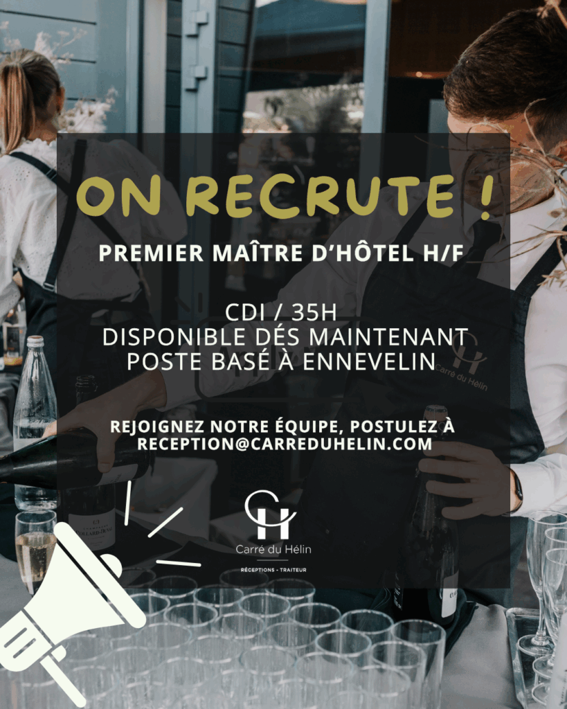 Recrutement Maître d'hôtel principal